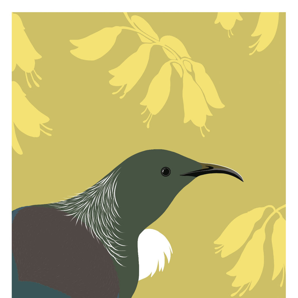 Tui Kowhai Fine Art Print