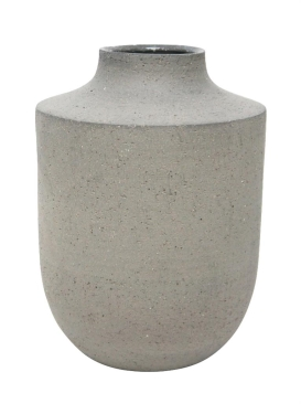 27.1CMH PABLO TEXTURED CERAMIC VASE - GREY